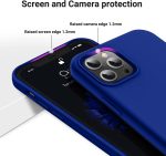 ⁦Dl3 Mobilak Compatible with iPhone 12 Pro Max (6.7 Inch) Case, Liquid Silicone Case, Full Body Protective Cover, Shockproof, Slim Phone Case, Anti-Scratch Soft Microfiber Lining (Pepsi)⁩ - الصورة ⁦5⁩