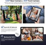 ⁦Ulefone Tab A11 Pro Android 14 Tablet, 16GB RAM + 256GB ROM, Gaming Tablet, 11 inch Large Screen, 8800mAh Battery, 16MP + 8MP, Comes with Tempered Glass and Holster Case⁩ - الصورة ⁦5⁩