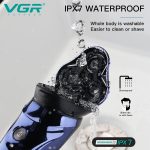 ⁦VGR Premium Cordless Rechargeable Professional Electric Shaver - Wet/Dry Razor for Face Care and Beard Trimming - USB Travel Razor With Ultra Thin Design - V-305⁩ - الصورة ⁦4⁩