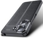 ⁦متوافق مع شاومى Redmi 13R 5G ، - غطاء حماية مقاوم للصدمات بنمط جلدي شديد التحمل فائق الجودة مع حماية للكاميرا - غطاء واقي مضاد للخدش و مقاوم للانزلاق - أسود⁩ - الصورة ⁦5⁩