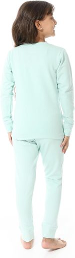 ⁦طقم ملابس بيسيك دفاية حرارية للبنات من ريد كوتون (عبوة من قطعتين)⁩ - الصورة ⁦4⁩