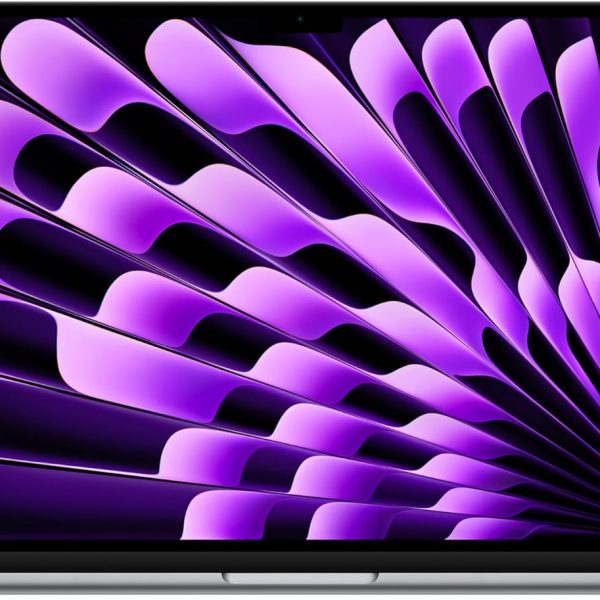 جهاز ماك بوك اير 2024 (15 بوصة، شريحة ابل M3 مع وحدة معالجة مركزية ثمانية النواة ووحدة معالجة رسومات جرافيكية ثمانية النواة، ذاكرة موحدة 8 جيجابايت، 512 جيجابايت) من آبل - لون رمادي سبيس جراي