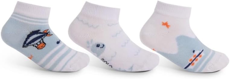 1761888185_41Tg4rYxb0L._AC_SL1077_.jpg جوارب عصرية للأحذية الرياضية للأولاد من سولو، عبوة مكونة من 3 قطع