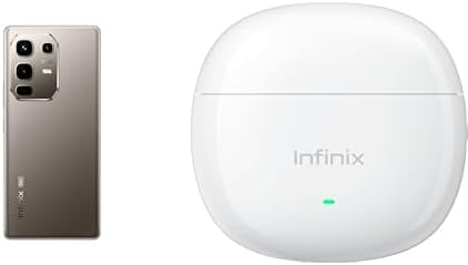 Infinix Note 50 S 5G Smartphone, 8GB RAM + 256GB Storage, 6.78" FHD+ Display, 108MP AI Camera, 5000mAh Battery, Android 15, Dual SIM – Titanium Grey + Free Infinix X Buds 3 Lite (XE33) - White