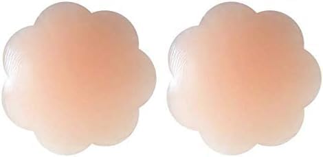 Nipple-less covers, silicone breast lift, reusable breast pasties-Flower Shape Silicone Reusable Adhesive Silicone Nipple Cover Breast Pads