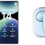 Xiaomi Redmi Note 14 Pro (8GB/256GB) + AI Buds 6 | 200MP Pro Cam, 5500mAh | Buds: Noise-Cancel, BT 5.3, Deep Bass, Google Fast Pair, Type-C