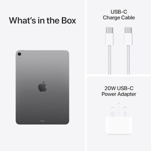 ⁦Apple iPad Air 11-inch with M3 chip Built for Apple Intelligence, Liquid Retina Display, 128GB, 12MP Front/Back Camera, Wi-Fi 6E, Touch ID, All-Day Battery Life — Space Gray⁩ - الصورة ⁦6⁩