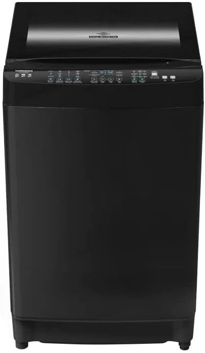 TORNADO Washing Machine Top Automatic 15 Kg, DDM Inverter, Pump, Dark Silver TWT-TLD15RDS