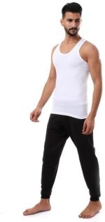 ⁦Mesery Set Of (3) Breathable Cotton Undershirts - White⁩ - الصورة ⁦4⁩