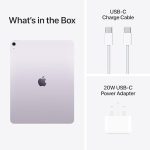 ⁦Apple iPad Air 13-inch with M3 chip Built for Apple Intelligence, Liquid Retina Display, 128GB, 12MP Front/Back Camera, Wi-Fi 6E, Touch ID, All-Day Battery Life — Purple⁩ - الصورة ⁦6⁩