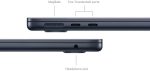 ⁦Apple 2024 MacBook Air (13-inch, Apple M3 chip with 8‑core CPU and 8‑core GPU, 16GB Unified Memory, 256GB) - Midnight; Arabic/English Keyboard⁩ - الصورة ⁦4⁩