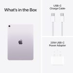 ⁦Apple iPad Air 11-inch with M3 chip Built for Apple Intelligence, Liquid Retina Display, 128GB, 12MP Front/Back Camera, Wi-Fi 6E, Touch ID, All-Day Battery Life — Purple⁩ - الصورة ⁦6⁩