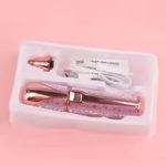 ⁦ماكينة تشذيب الحواجب وازالة شعر الوجه 2 في 1 قابلة لاعادة الشحن مثالية لازالة الشعر بدون الم HX-201⁩ - الصورة ⁦5⁩