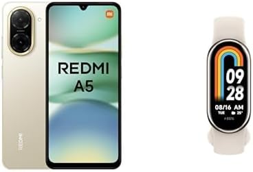 Xiaomi A5 (4GB/128GB) + Smart Band 8 | 5200mAh Battery, Octa-Core, 32MP AI Cam | Band: Fitness Tracking, Heart Rate Monitor