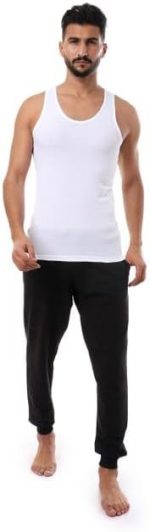 ⁦Mesery Set Of (3) Breathable Cotton Undershirts - White⁩ - الصورة ⁦3⁩