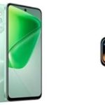 Infinix Hot 50i 4G Smartphone, 256GB Storage, 8+8GB RAM (Sage Green) + Infinix XWatch H4 (XW4L)- Black