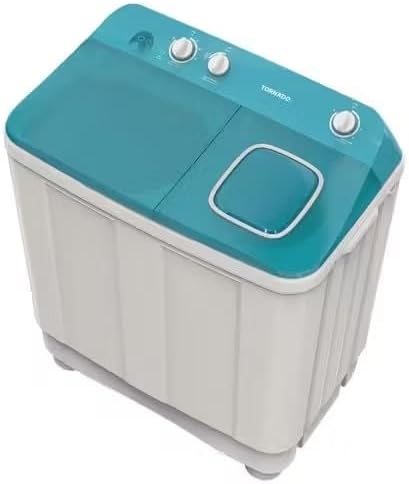 TORNADO Washing Machine Half Auto 12 Kg White x Turquoise TMH-HS12C(WA)