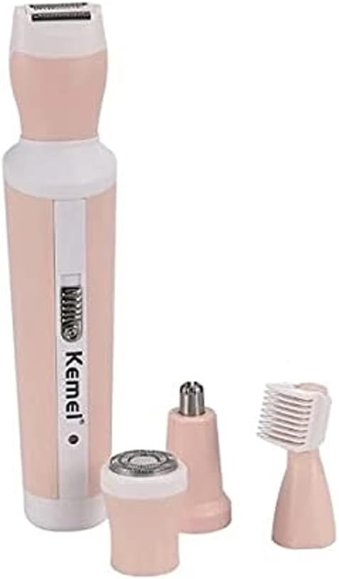 KEMEI KM-3024 4 in 1 Rechargeable Hair Trimmer - Beige