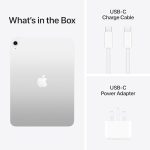 ⁦Apple iPad 11-inch: A16 chip, 11-inch Model, Liquid Retina Display, 256GB, Wi-Fi 6, 12MP Front/12MP Back Camera, Touch ID, All-Day Battery Life — Silver⁩ - الصورة ⁦6⁩