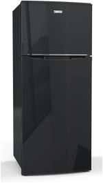 Zanussi Fridge, 2 Doors, 370, Nofrost, Black
