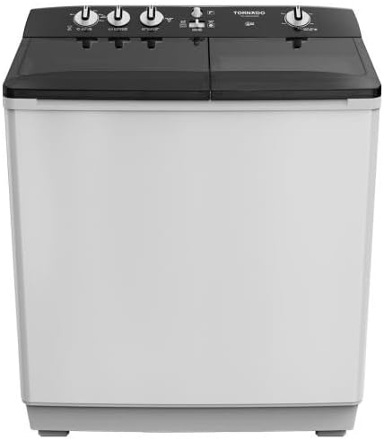 TORNADO Washing Machine Half Auto 10 Kg Pump White x Black TVH-HM10TSP(WK)