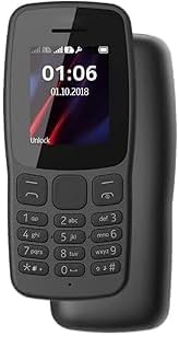 106 Dual SIM Mobile Phone - Black &