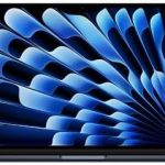 Apple 2024 MacBook Air (13-inch, Apple M3 chip with 8‑core CPU and 8‑core GPU, 16GB Unified Memory, 256GB) - Midnight; Arabic/English Keyboard