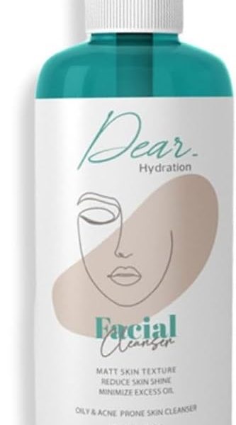 Dear Facial Cleanser 400 ml - Purifies the Skin - With Vitamin E & Matmarine - Panthenol- Removes Impurities and Pimples - Closes Pores - Reduces Sebum Secretion - deep cleansing and skin hydration