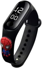 ⁦جي كيو ساعة يد الكترونية تعمل باللمس باضاءة LED مقاومة للماء للاطفال، سوار الكتروني رياضي يعمل باللمس - هدايا كرتونية جميلة للاطفال⁩ - الصورة ⁦3⁩