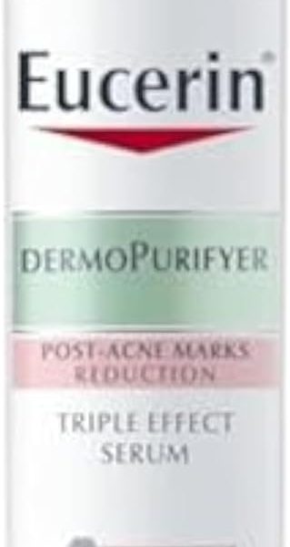 Eucerin DermoPurifyer Oil Control Triple Effect Face Serum with Thiamidol and Salicylic Acid, for Oily and Acne-Prone Skin, Post-Acne Marks Reduction, Long-Lasting Matte Finish, 40ml