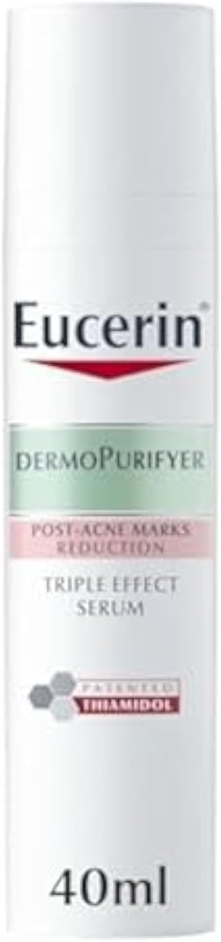 Eucerin DermoPurifyer Oil Control Triple Effect Face Serum with Thiamidol and Salicylic Acid, for Oily and Acne-Prone Skin, Post-Acne Marks Reduction, Long-Lasting Matte Finish, 40ml