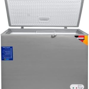 ⁦Lavenero Chest Freezer 341 Liter Net Silver Inner Tub Stainless FDF340⁩ - الصورة ⁦2⁩
