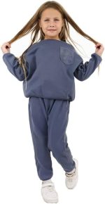 ⁦MiniMe kidswear Girls Cotton Sweatpants Mini-502Parent3⁩ - الصورة ⁦4⁩