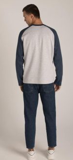 ⁦Marco Bergamo Men Longsleevet-Shirt⁩ - الصورة ⁦5⁩
