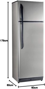 ⁦Siltal Refrigirator Defrost - Two Door - Silver, 14 Feet, SR350S⁩ - الصورة ⁦4⁩