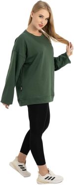 سويتشرت قطن رقبه دائريه للجنسين من Work Fit