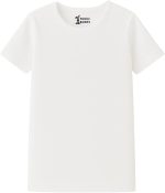 ⁦Funny Bunny Pack of 3 White Cotton Short Sleeve Undershirt for Boys⁩ - الصورة ⁦2⁩