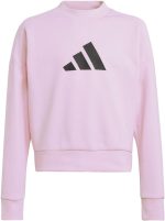 ⁦adidas jg fi logo ts pink,true pink,black gym & training tracksuit for junior girls size⁩ - الصورة ⁦4⁩