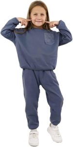 ⁦MiniMe kidswear بناتي سويتشرت قطن بأكمام طويله Mini-500Parent1⁩ - الصورة ⁦4⁩