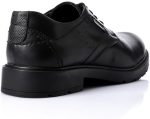 ⁦Men's Genuine Leather Fashion Boots - Formal Shoes for Work and Occasions - Comfortable and Durable Slip Resistant Perfect Size 41 for Men - Black⁩ - الصورة ⁦3⁩