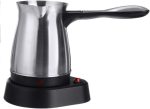 Turkish Coffee Kettle Greek Stainless Steel Electric Portable Stainless Steel 500ml Capacity - الصورة 3