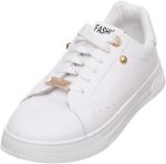 Women's Leather Sneakers with Lace-Up R2007-Parent