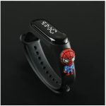 ⁦جي كيو ساعة يد الكترونية تعمل باللمس باضاءة LED مقاومة للماء للاطفال، سوار الكتروني رياضي يعمل باللمس - هدايا كرتونية جميلة للاطفال⁩ - الصورة ⁦2⁩