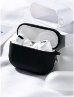 ⁦G-Power Silicone Airpod Protective Case Containing Safe Edges With Simple Design And Easy Install For Airpods Pro 2 - Black⁩ - الصورة ⁦4⁩