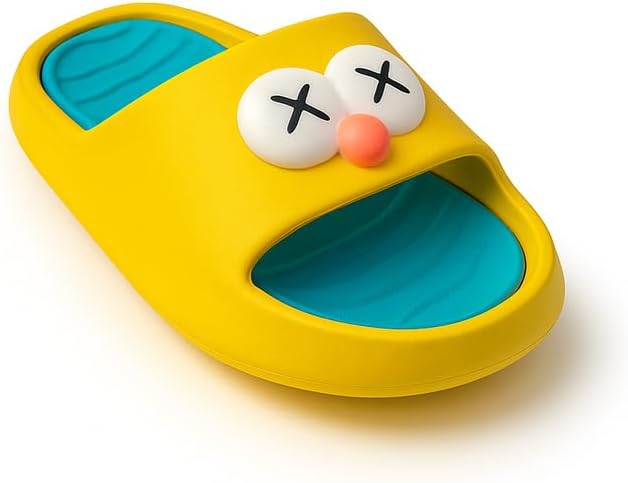 CKAVO Unisex Kids Bear Slides - Cloud Shower Slippers Cute Cartoon Open Toe Slipper.