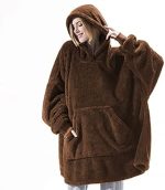 Bomb Oversized Wearable Blanket with Hood One Size Up to 135k for Men and Women Made of