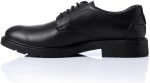 ⁦Men's Genuine Leather Fashion Boots - Formal Shoes for Work and Occasions - Comfortable and Durable Slip Resistant Perfect Size 41 for Men - Black⁩ - الصورة ⁦4⁩
