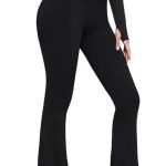 Women's Wide Leg High Waist Athletic Leggings Sport Pants - Flare Leg Pants