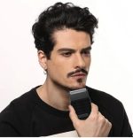 VGR Professional Electric Razor for Men - Ultra Thin Rechargeable (USB Charging) - Reciprocating Blade for Face Smoothing Beard Trimmer - Black - الصورة 6