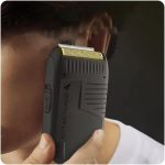 ⁦VGR V-375 Professional Ultra-Thin Electric Shaver - Rechargeable Razor for Face Care, Beard Trimmer With Reciprocating Blade, USB Travel Shaver for Men - Black⁩ - الصورة ⁦2⁩